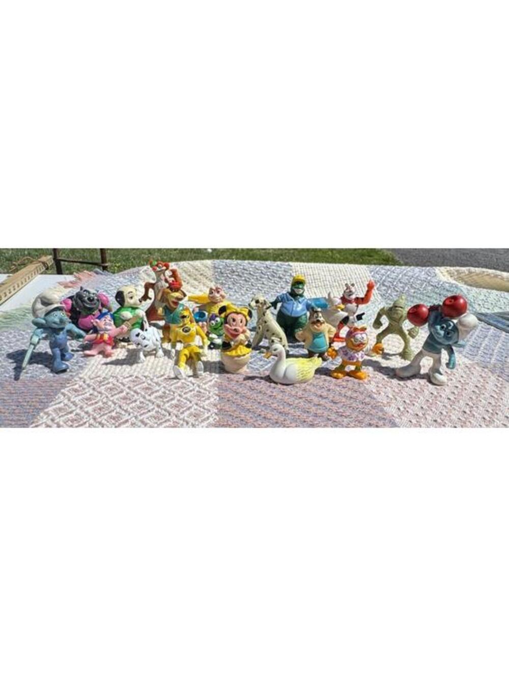 Vintage Mixed Cartoon Character Figurines Collection